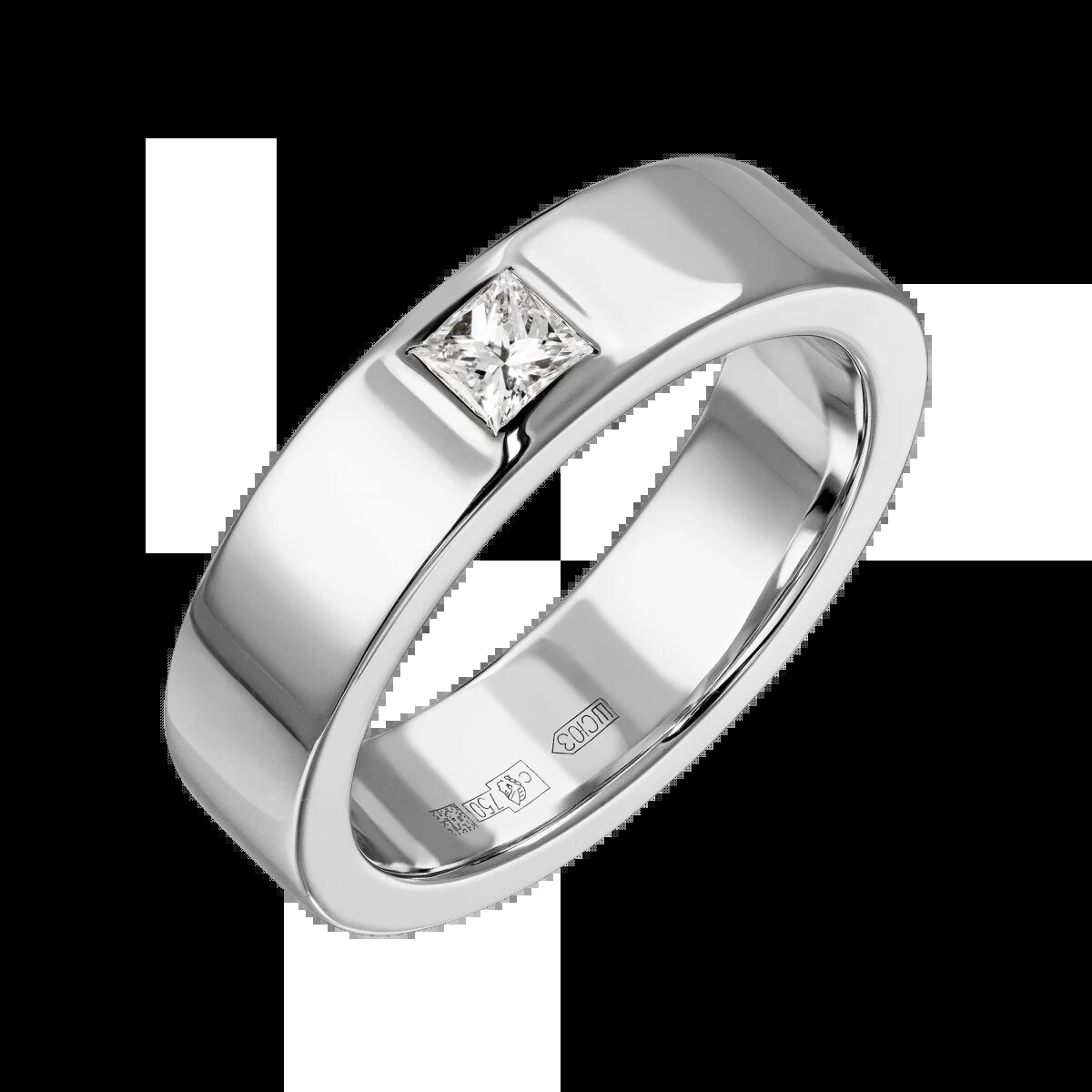 На фото: Кольцо с бриллиантом "Энергетика взаимности" 