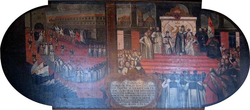 Венчание Лжедмитрия и Мнишек в Москве, 1606. Источник: wikipedia.org