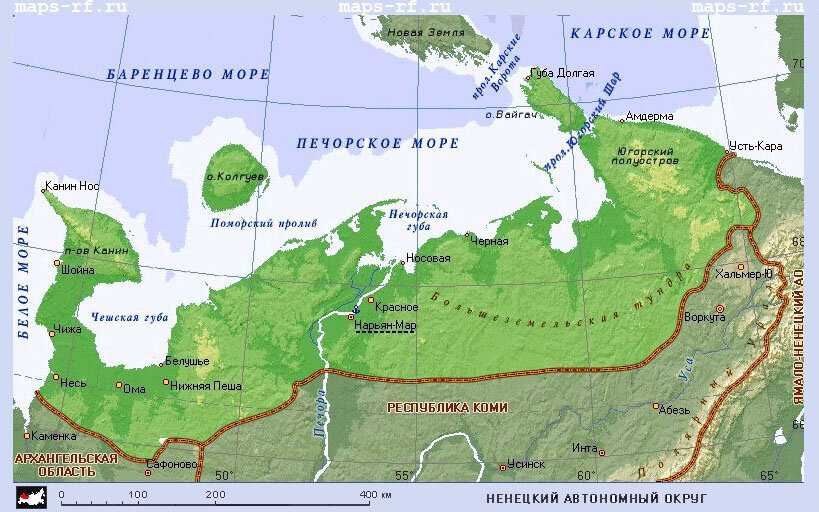 Карское море какая природная зона. Ненецкий автономный округ географическая карта. НАО Ненецкий автономный округ на карте. Ненецкий автономный округ расположен на карте. Ненецкий автономный округ расположен на карте России.