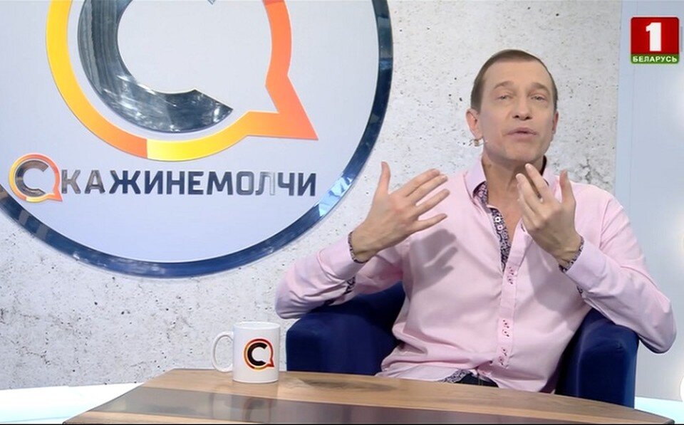     Сергей Соседов в студии "Скажинемолчи". Скрин видео "Беларусь-1"