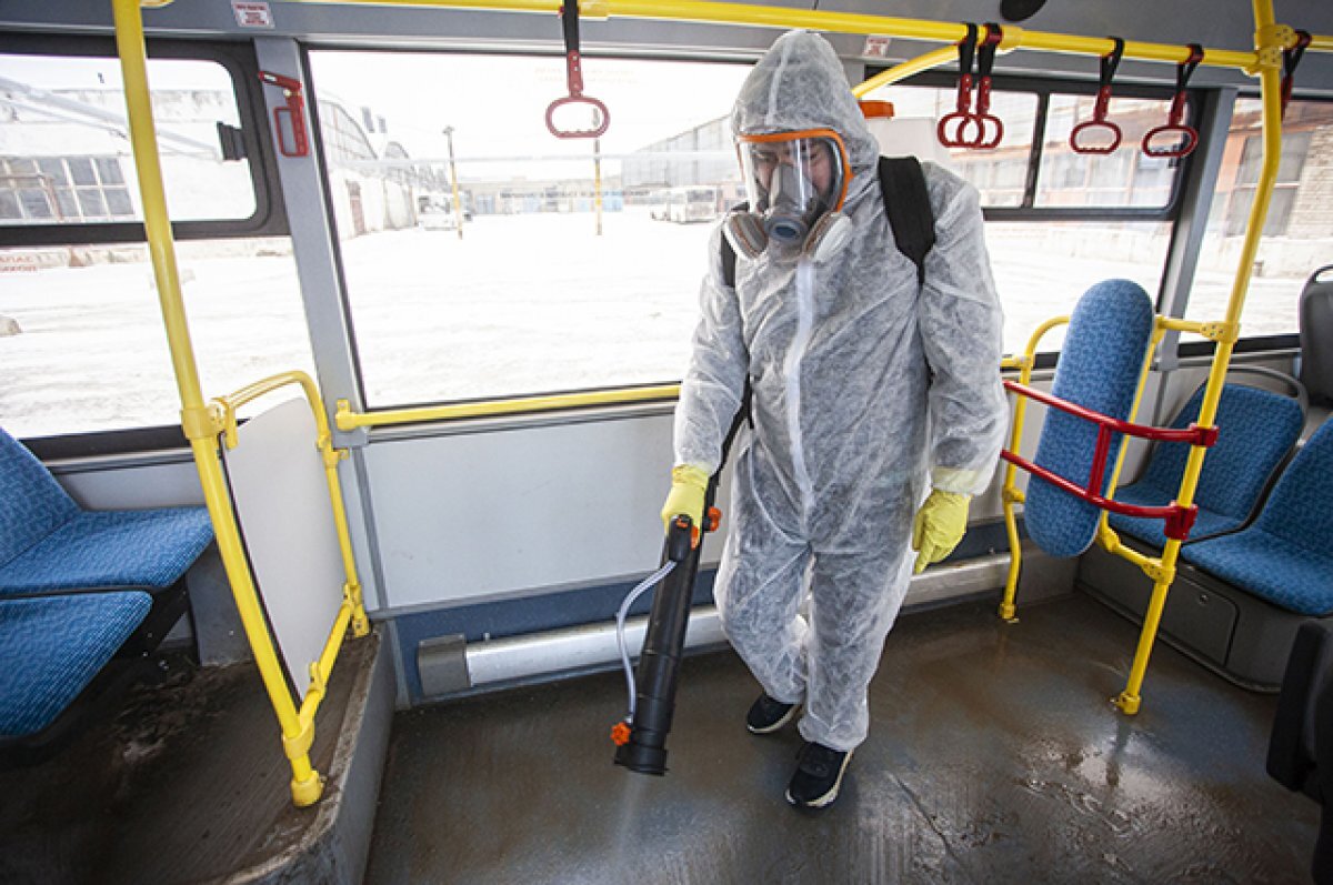    Дезинфекцию в нижегородском общественном транспорте усилили из-за гриппа