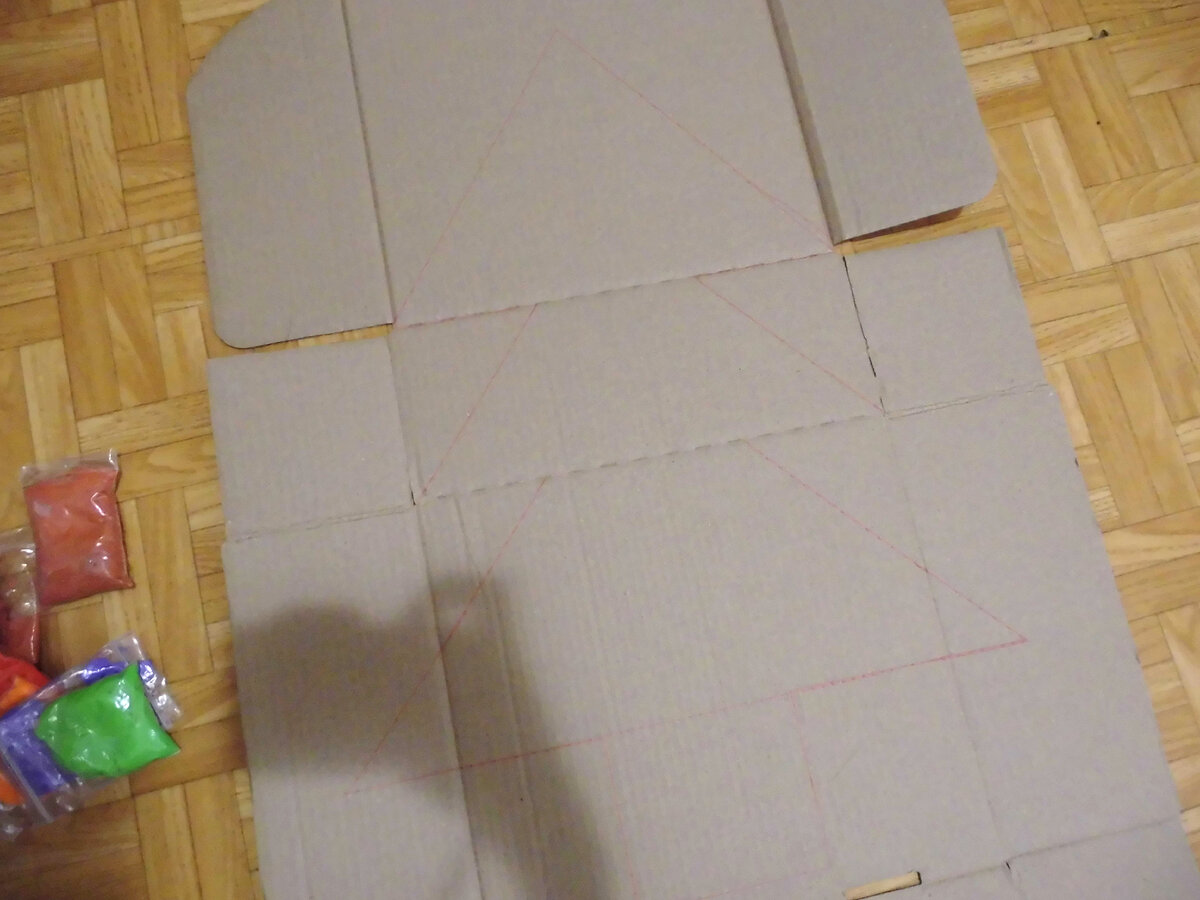 ёлка из картона 