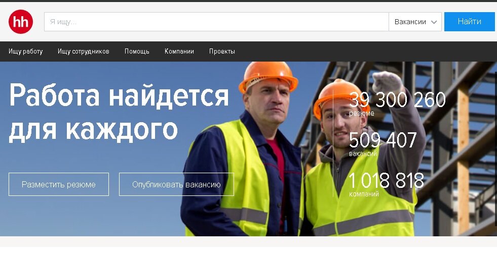 Сайт hh.ru