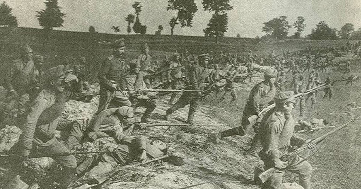 Русские войска идут в прорыв (изображение взято из открытых источников)