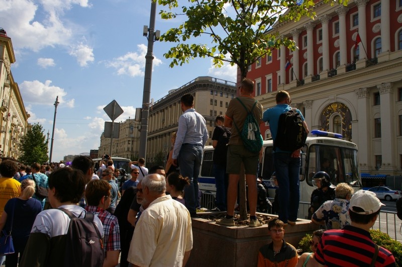 Москва 2019, несанкционированный митинг. Фото troll-lol-o.livejournal.com