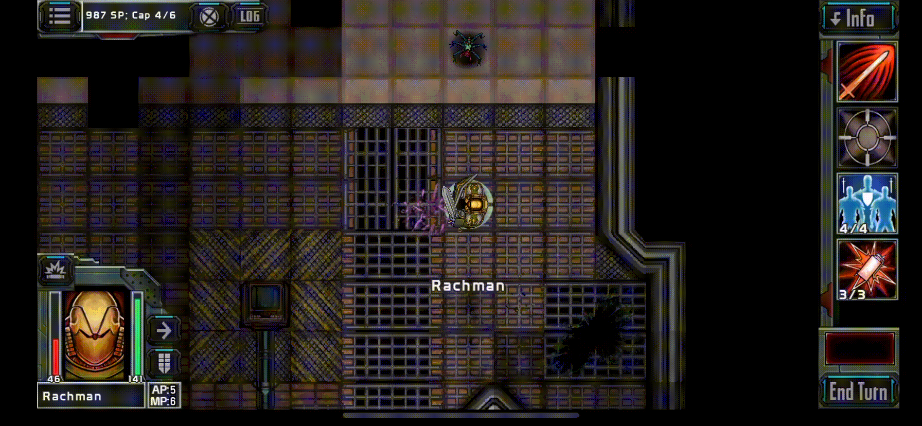 Геймплей мобильной игры Templar Battleforce (бой) (Gif-анимация)