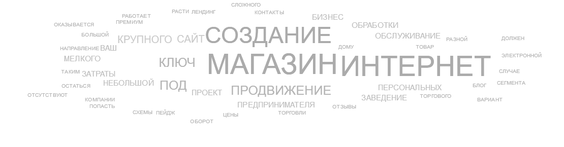 Создание интернет магазина
