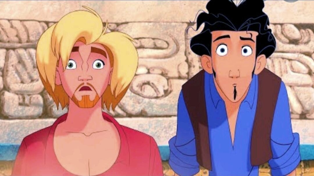 Вспомнился кадр из мультфильма " В поисках Эльдорадо". Кто смотрел? Помните, как у Мигеля и Тулио получился такой бомбический объем? 😁