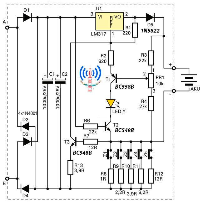 Схема зарядного устройства