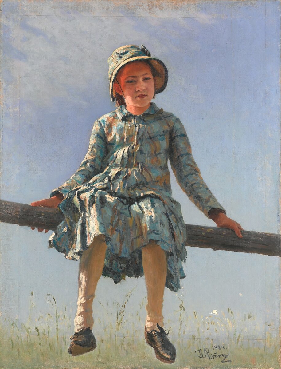 Репин И.Е., «Стрекоза», 1884, холст, масло, ГТГ