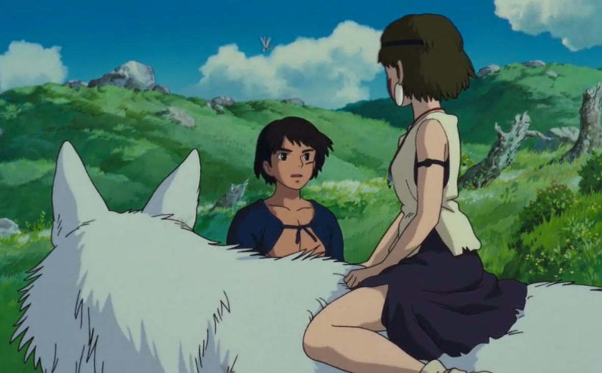 Screenshot from movie "Princess Mononoke". Directed by Hayao Miyazaki. Production: Studio Chibli.