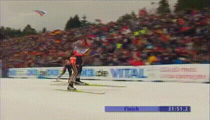 Победа Магдалены Нойнер в гонке преследования над Андреей Хенкель