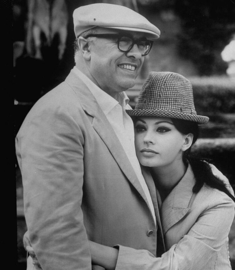 С мужем Карло Понти