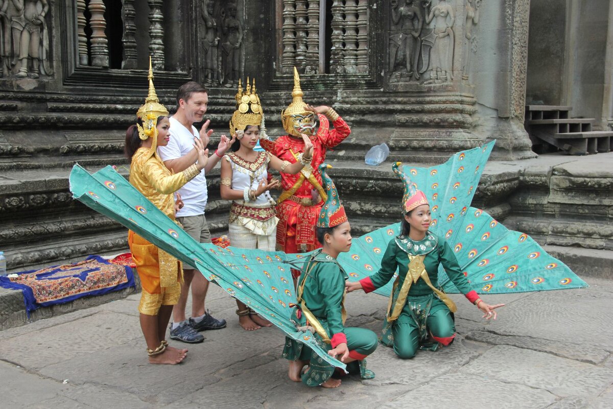 Михаил Пронин в Ангкор-Вате.