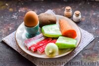  Пошаговый фото рецептСалат "Мимоза" с крабовыми палочками