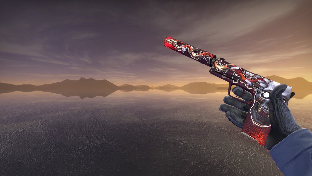 Уникальное описание: Две в грудь, одну в голову Добавлен в игру: 17 сентября 2015 года. Категория: Обычный.
Редкость: Тайное.
Коллекция: Коллекция из тёмного кейса.
USP-S | Подтвержденное убийство (Прямо с завода) - от 7 500 рублей. 