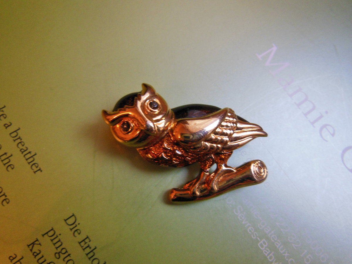 Брошь Ушастая сова