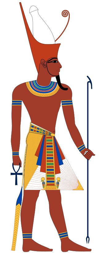 Фараон с двойной короной Верхнего и Нижнего Египтов