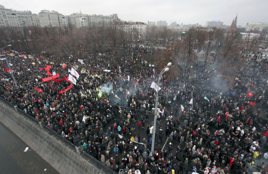 "Марш миллионов" по болотной площади 2012 год.