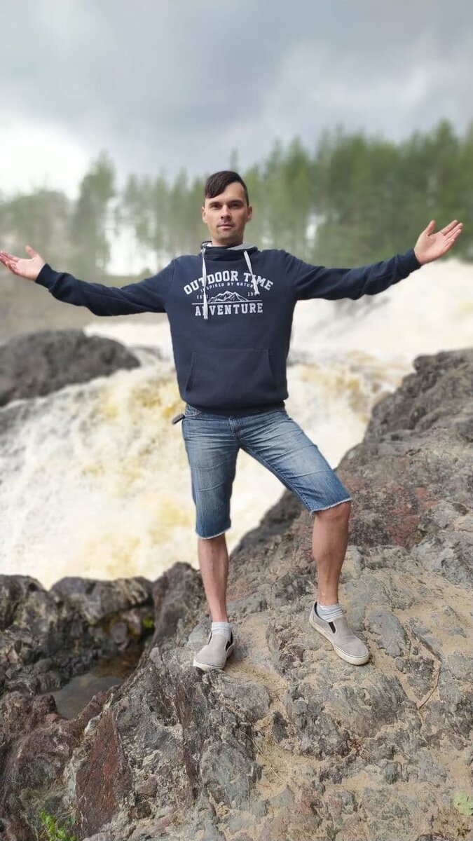 Я на водопаде Гирвас