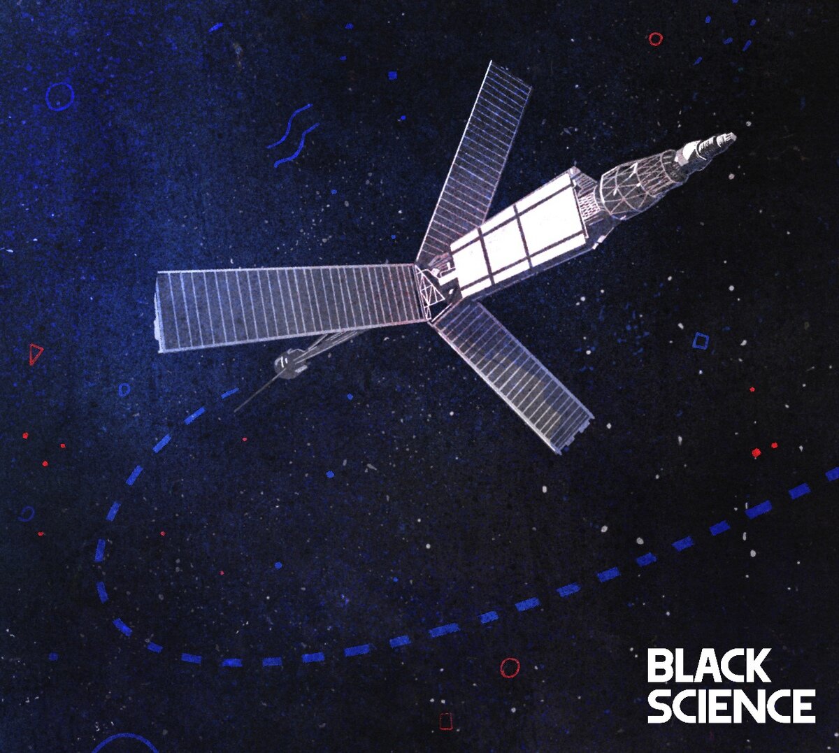 Вот так наша штатная художница Лена изобразила процесс развертывания аппарата в космосе. Чтобы оценить масштабы, дочитайте пост. 