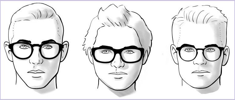 Обращаем внимание на форму овала лица и геометрию линий лица.