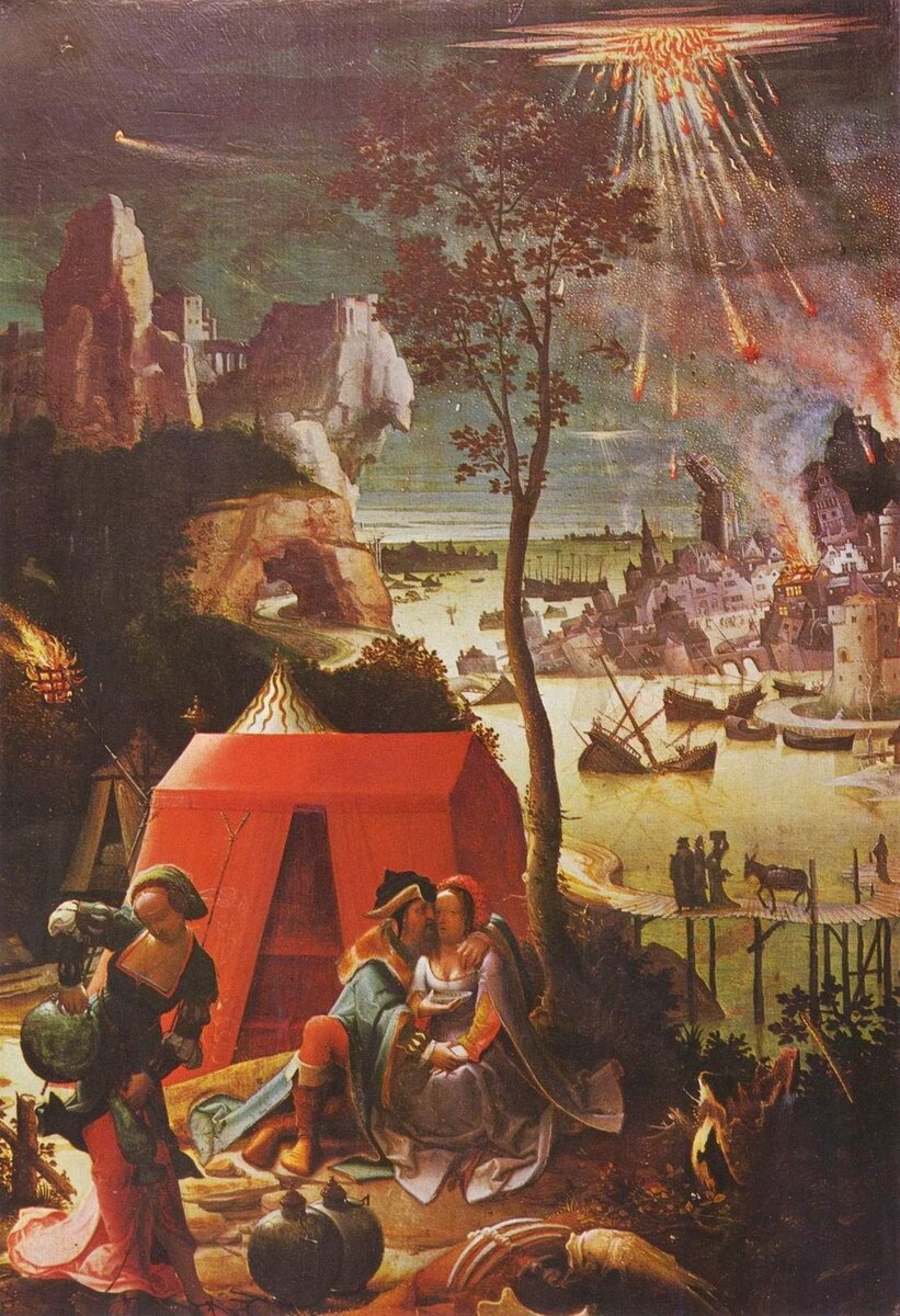 «Лот с дочерьми». Лукас ван Вейден, 1520 г.