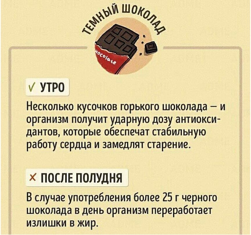 Горький шоколад при похудении. В какое время лучше есть те или иные продукты. Какие продукты лучше есть. Какие продукты в какое время суток лучше есть. Когда какую еду лучше есть.