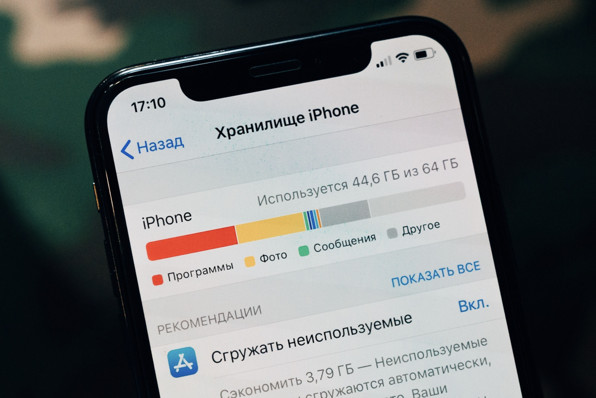 Память iphone