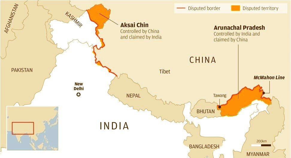 Граница китая и индии