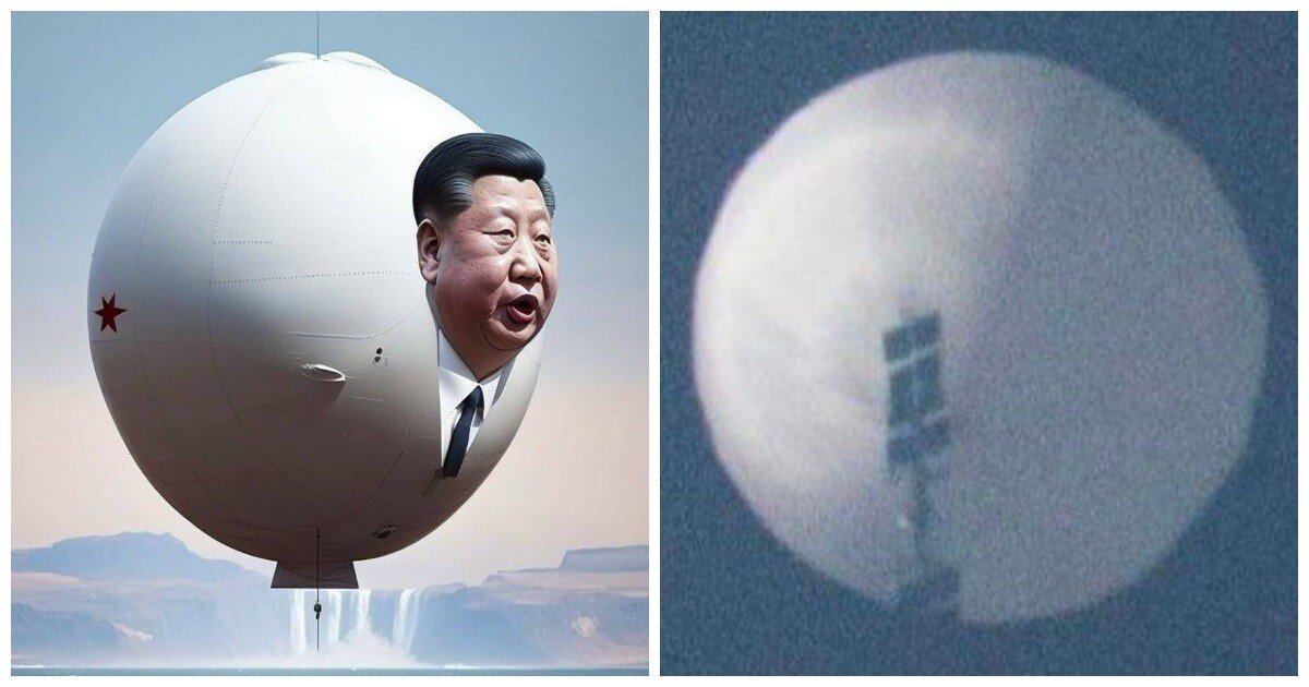 Сбили воздушный шар. Аэростат КНР над США. Китайский воздушный шар над США. Китайский шар в США. Китайский шар аэростат.