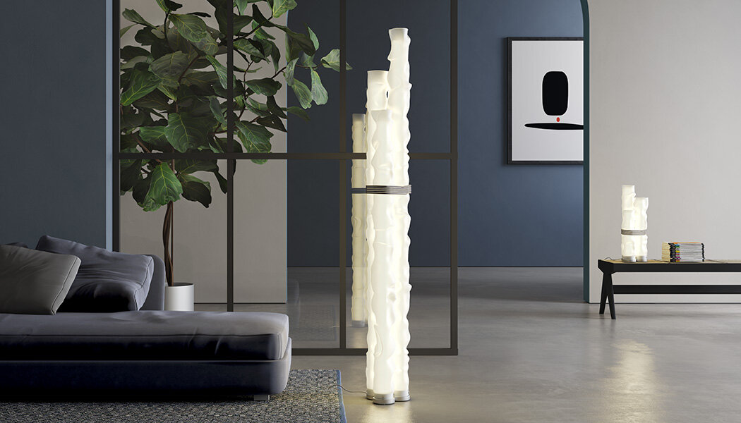 Светильники Baggy трио напольный и настольный, Contardi, дизайн: Paola Navone