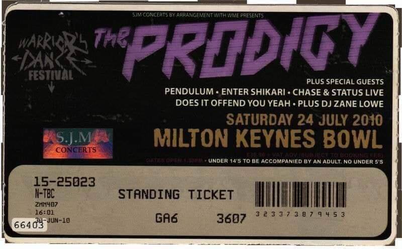 Билет на выступление.