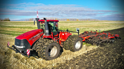 Идеальная обработка почвы - Трактор CASE STIGER 550 и глубокорыхлитель CASE Ecolo-Tiger 875!