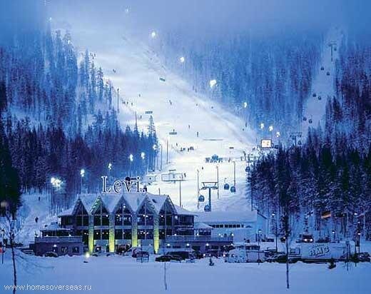 Лапландия, горно-лыжная трасса
