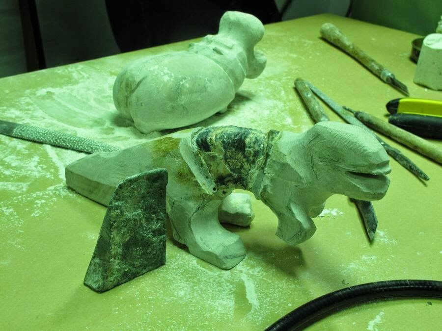 Камнерезы за работой: Селенитовая комната в Перми. | starcom68 | Дзен