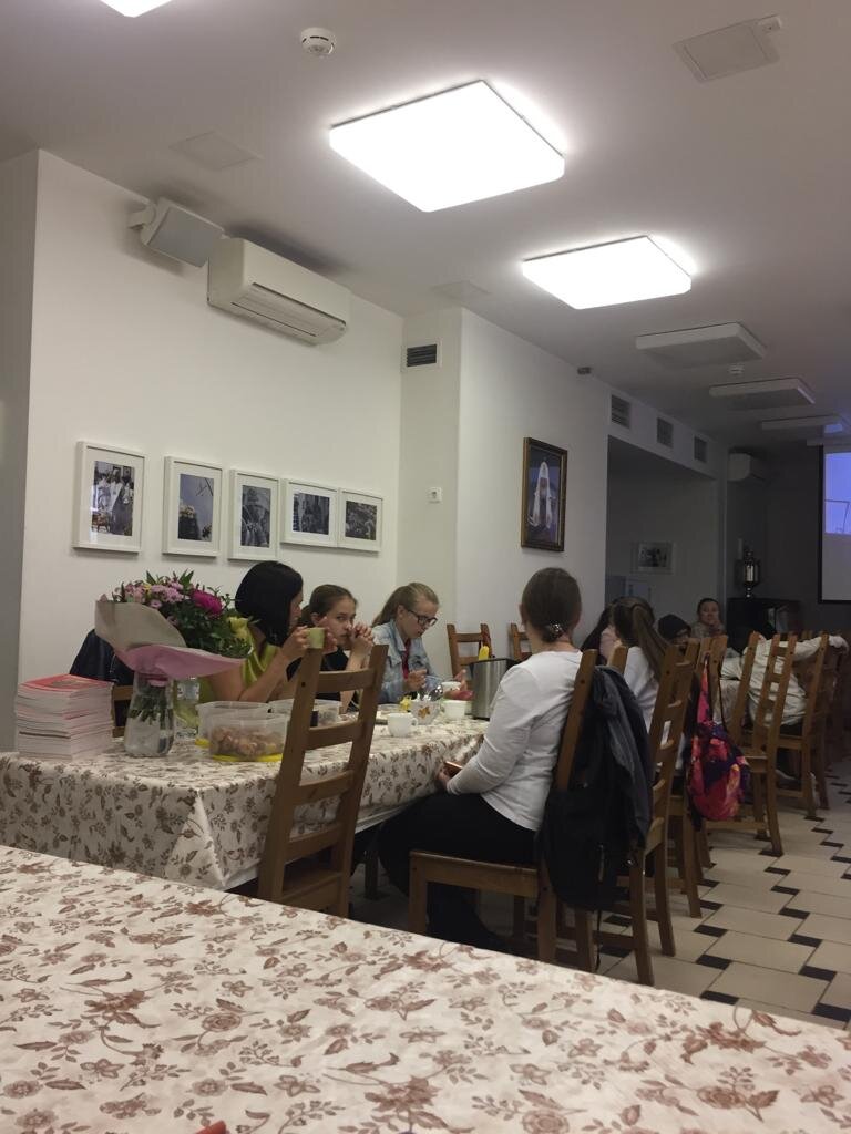 Православная школа, защита проектов. Фото из чата Воскресной школы. 2019 г.