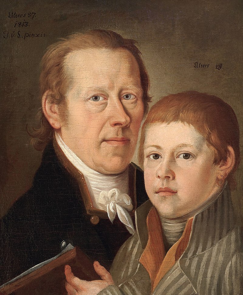 Johann Lederwasch - Selbstbildnis mit Sohn (фото из Википедии)