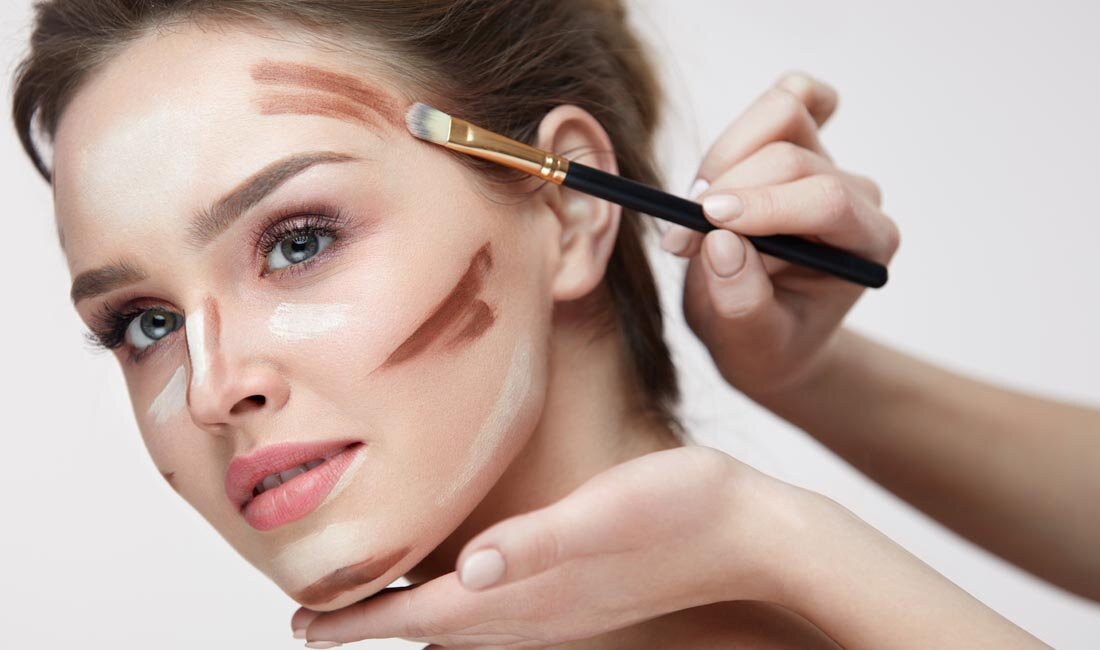 Как сделать лицо худым с помощью макияжа