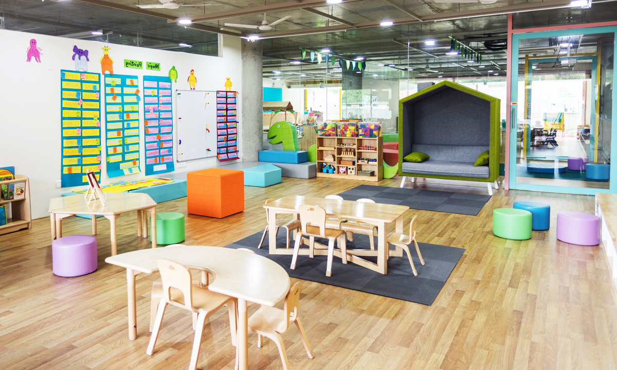 Обращайте внимание на помещение детского центра.