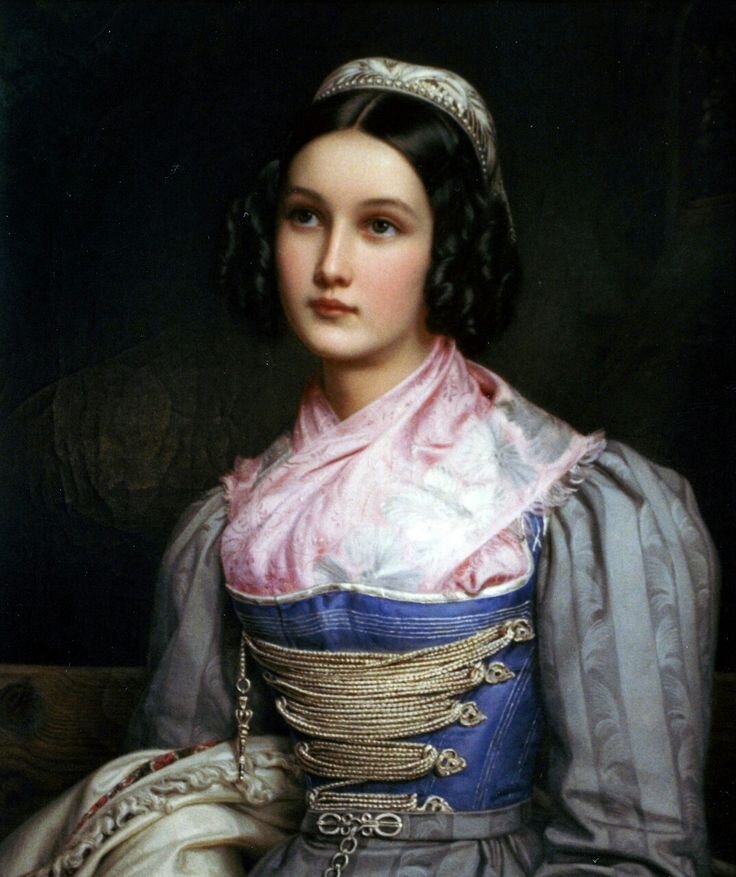 Helene Sedlmayr, худ. - Йозеф Карл Штилер. 1831 г.