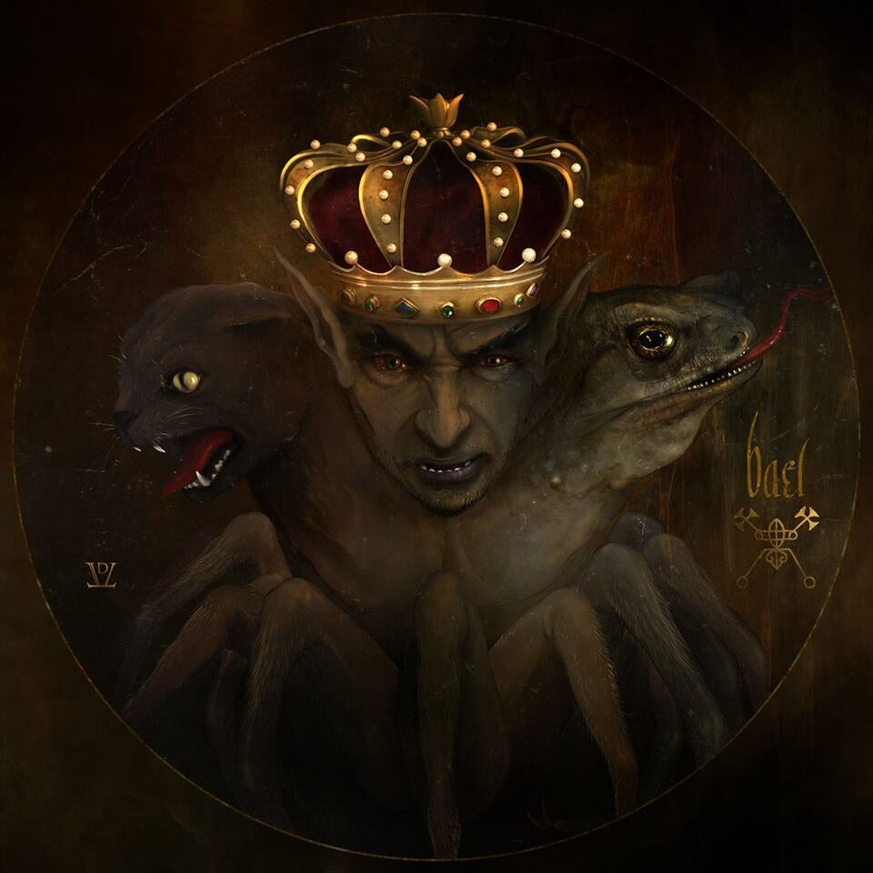 Один из вариантов облика Баэля, наиболее приближенный к описанию в гримуарах.