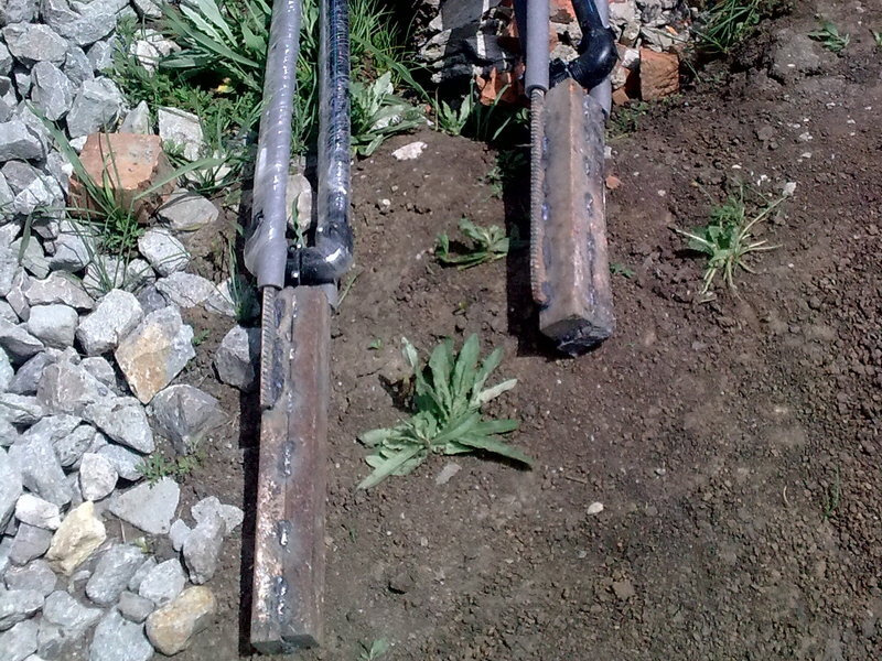 Так выглядели первые геотермальные зонды, которые мы делали для теплового насоса