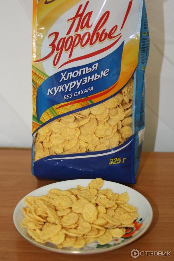 Кукурузные хлопья, натуральные