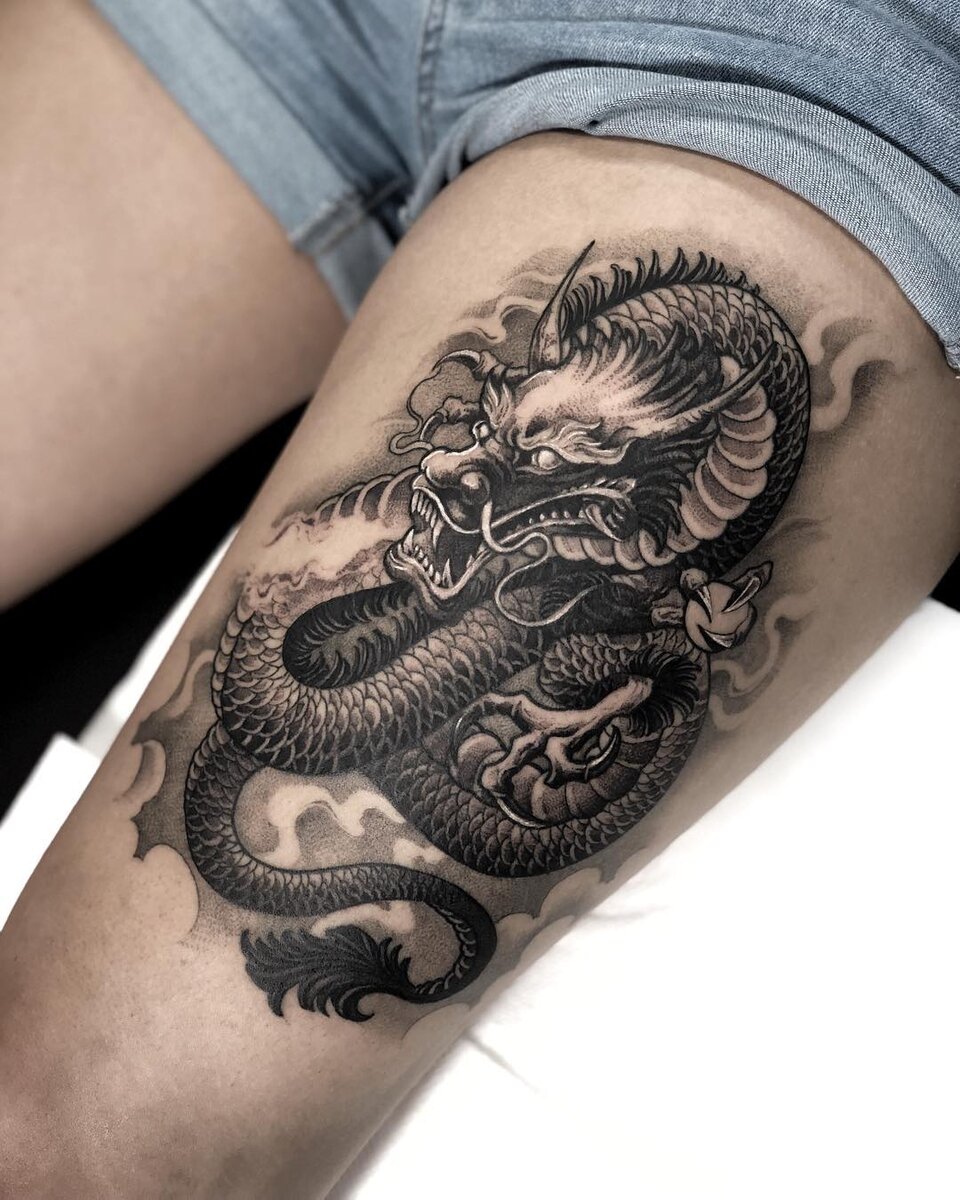 Значение татуировки японский дракон