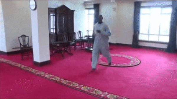 Фрагмент тренировки президента