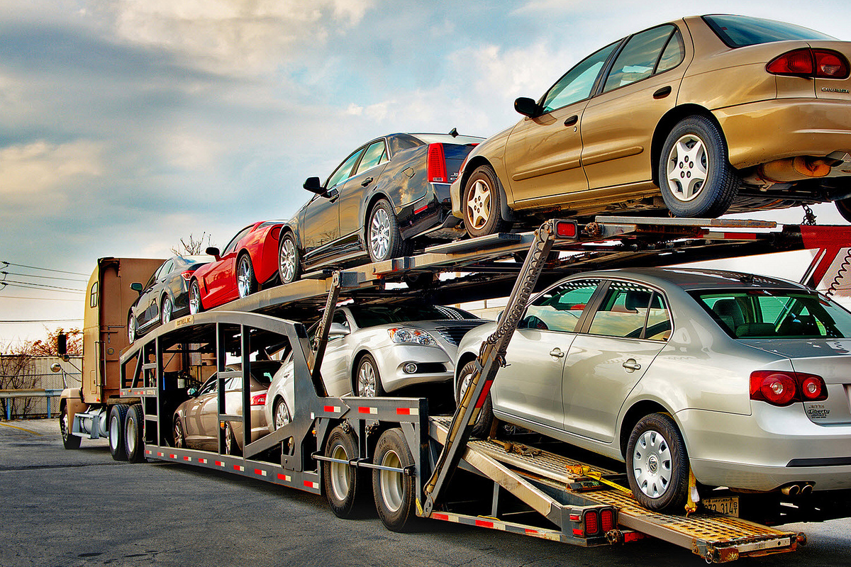 Перевозка новых автомобилей по регионам.