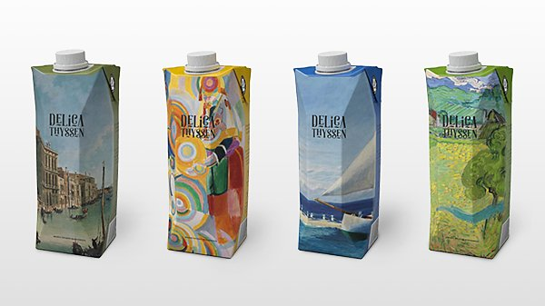 Музей Тиссена-Борнемисы в Мадриде печатает на упаковках Tetra Pak® целые картины. Туристы покупают воду в качестве сувенира