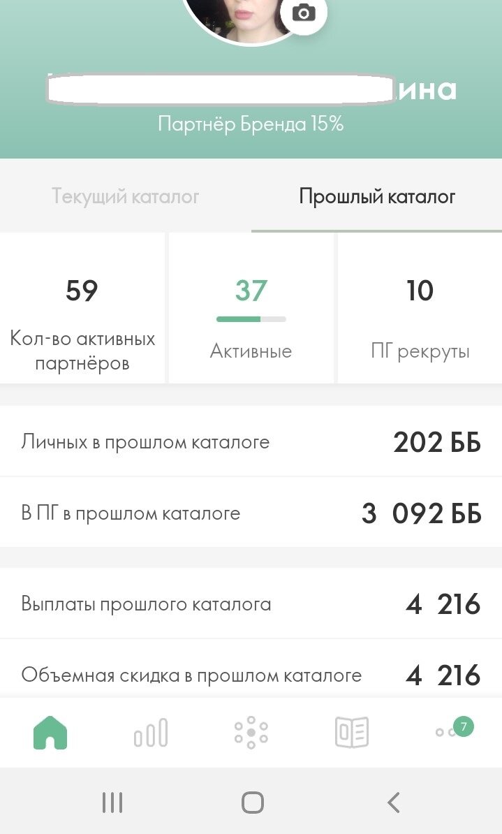 Выписка из моего ЛК