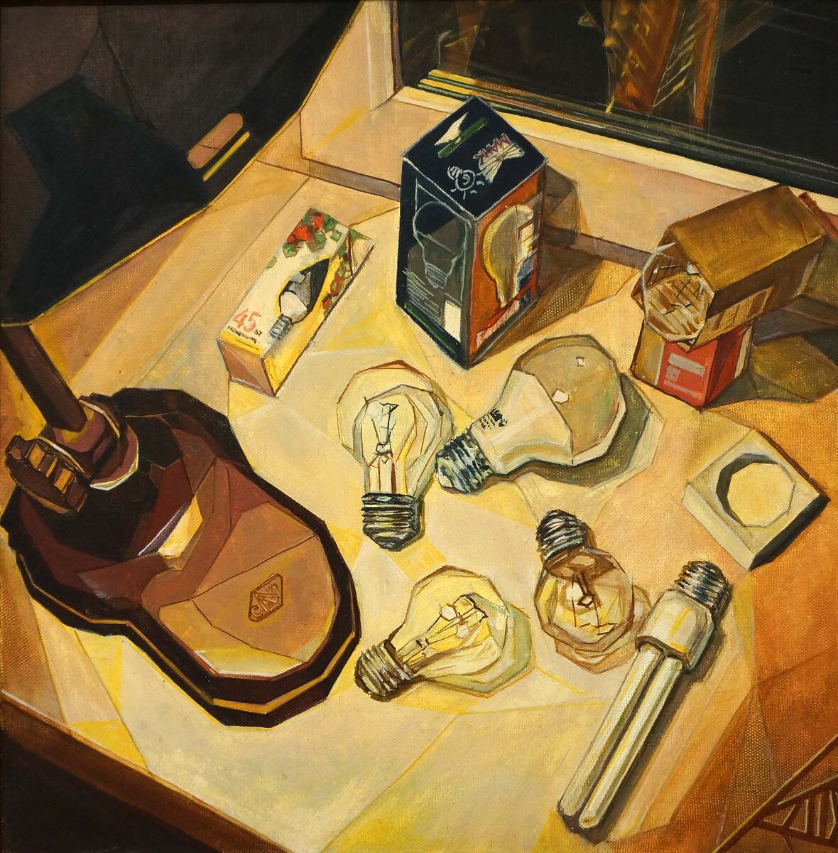 Дерун Катя Тёплый ламповый... 50х50 хм 2019 #андеграунд22 